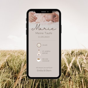 Digital Invitation Baptism | Ecard Baptism | Baptismal card personalized | Electronic invitation to send baptism and confirmation