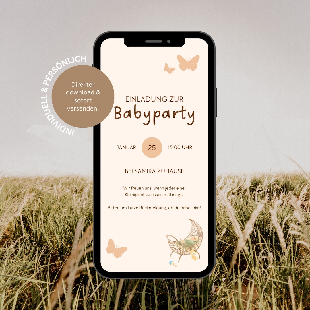 Digital Baby Shower Invitation Ecard Baby Shower Invitation Etsy