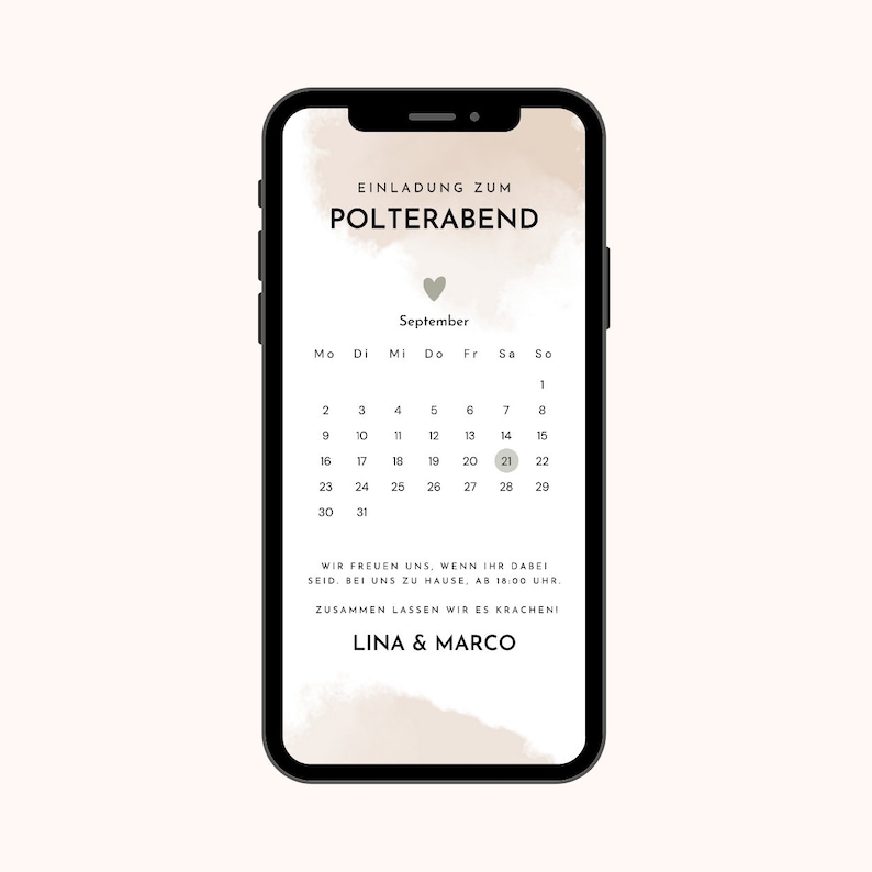 Originelle Polterabend Einladung mit individuellem Touch und Sprüchen 5 • 5