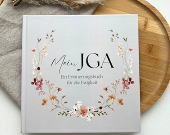 JGA guest book | Hen party guest book | JGA memory book to write in | Hardcover | JGA gift for the bride