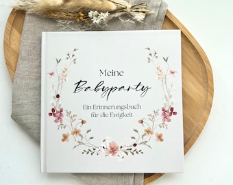 Baby Shower Guest Book | Baby Shower Memory Book to Fill In | Baby Shower Gift | Hardcover | Gift for a New Baby