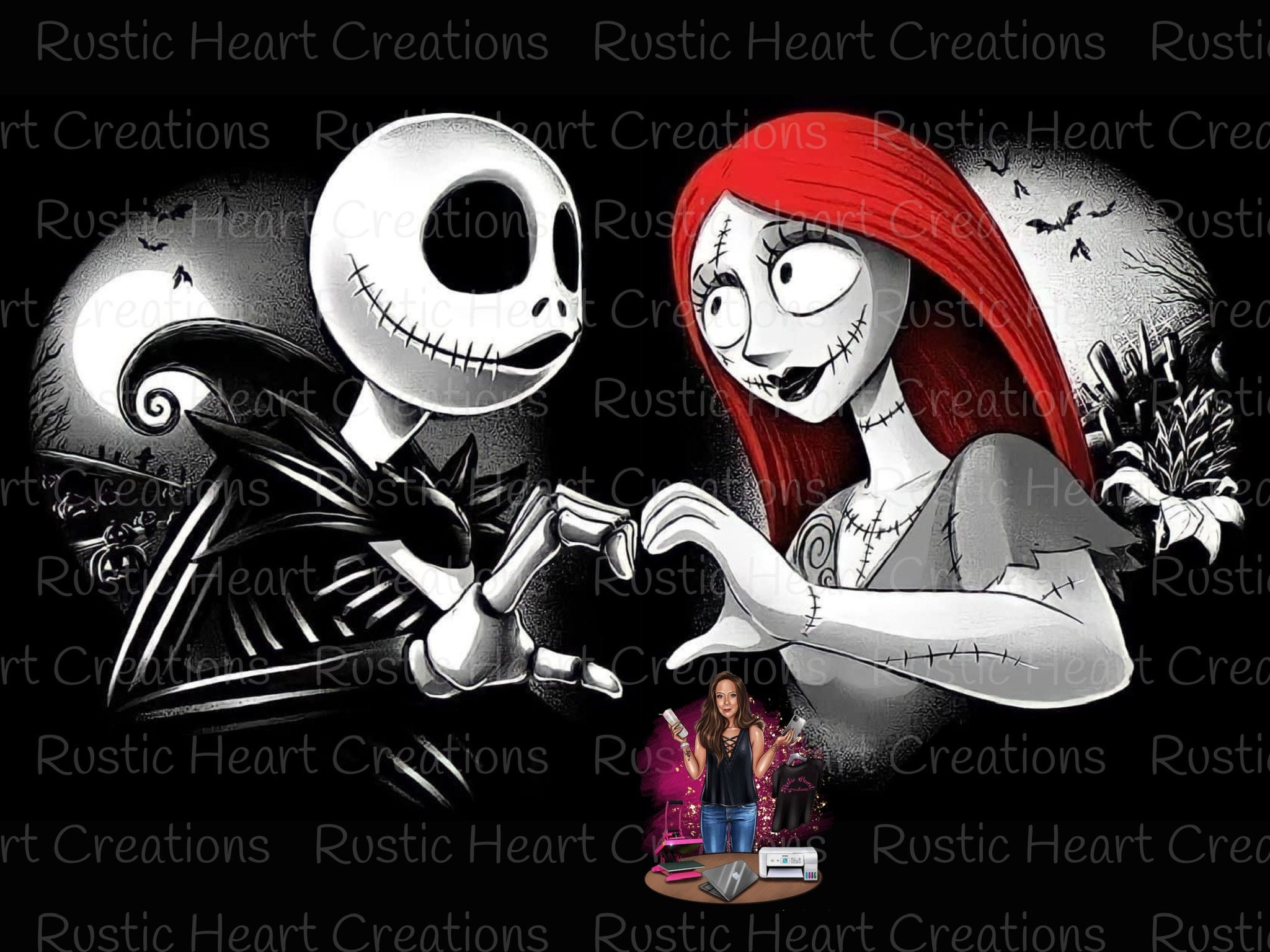 Jack and Sally Png - Etsy Ireland