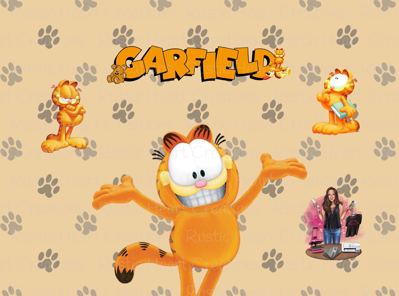 Garfield Wallpaper Etsy