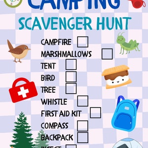 Camping Scavenger Hunt