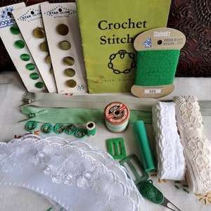 Collection of vintage haberdashery