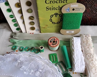 Collection of vintage haberdashery