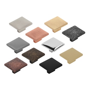 Square Kitchen Cabinet Drawer Cupboard Door Pull Knob Handles