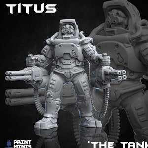 Titus the Tank - Scifi – 35mm – RPG – Cyberpunk – Dieselpunk - RPG- PM minis-