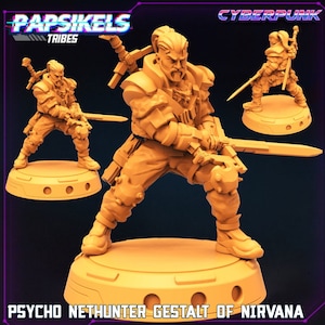 Psycho Nethunter different versions -Cyberpunk – Scifi - 32mm – RPG