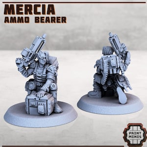 Mercia Ammo Bearer -Cyberpunk – Scifi - 28mm – RPG