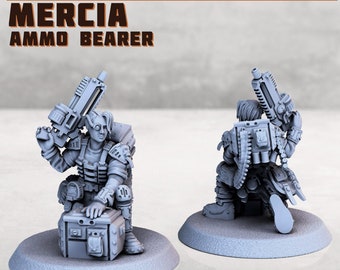 Mercia Ammo Bearer -Cyberpunk – Scifi - 28mm – RPG