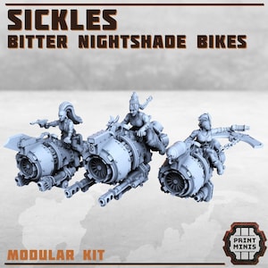 The Sickles Jet Bikes – 28mm – RPG – Cyberpunk – Dieselpunk - PM minis