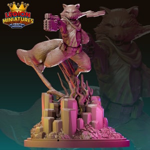 Space Racoon - Fan art by Legion Miniatures - Hero - RPG