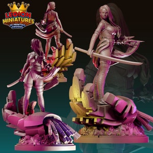 Katana female master- Fan art by Legion Miniatures - Hero - RPG