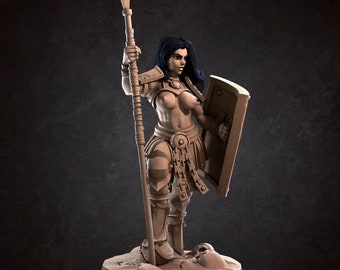 Kalista-Bite the Bullet -Fantasy D & D-Fantasy Pin-Up-3D Gedruckte Miniaturen-Tabletop-Gaming