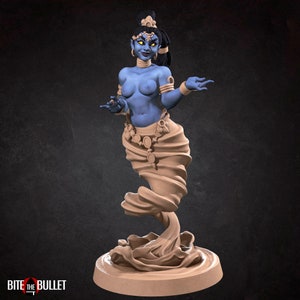 Jasmine, the Air Djinn -Fantasy D&D-Fantasy Pin-Up-3D Printed Miniatures-Tabletop Gaming