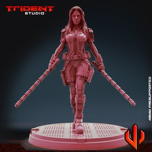 Black Scarlett V1 or V2-40mm- Trident Studios - Hero - RPG