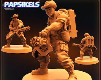Human Colonial Survivalist -Scifi – 32mm – RPG