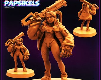 Rebekie-Cyberpunk – Scifi - 32mm – RPG