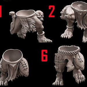 Fantasy Savage Orcs Legs | Avatars of war | 3d printed bits for kitbashing