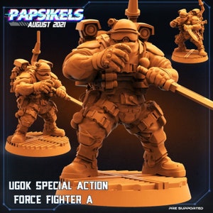 Ugok Special Action Force Fighter different versions -Scifi – 32mm – RPG