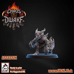 Assassin different versions -Magma Evil Dwarf Team  -Fantasy Football compatible