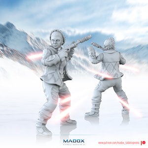 Winter princess different versions - War Bear Studios | 3D Printed Miniatures | Tabletop Gaming