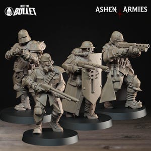 Sanctified Legion - Yeomen- Bullet Crusade-3D Printed Miniatures-Tabletop Gaming
