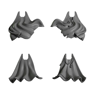 Sci-Fi Futuristic Crusader&#39;s Cloaks | choose your style | 3d printed bits for kitbashing