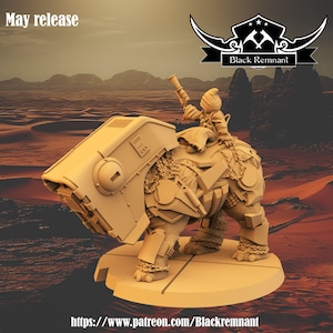 Droid Thief on beast- Black Remnant | 3D Printed Miniatures | Tabletop Gaming