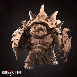 Warrior Turtle-Bite the Bullet -Fantasy D&D-3D Printed Miniatures-Tabletop Gaming