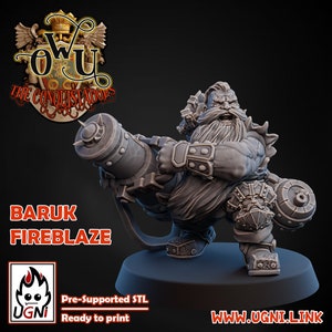 Dwarf with cannon -OWu Alliance Team  -Fantasy Football compatible