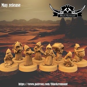 Droid thiefs Warband - Black Remnant | 3D Printed Miniatures | Tabletop Gaming