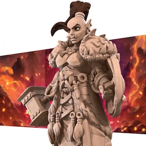 Orc Fighter- Bite the Bullet - SciFi -Fantasy D&D-3D Printed Miniatures-Tabletop Gaming