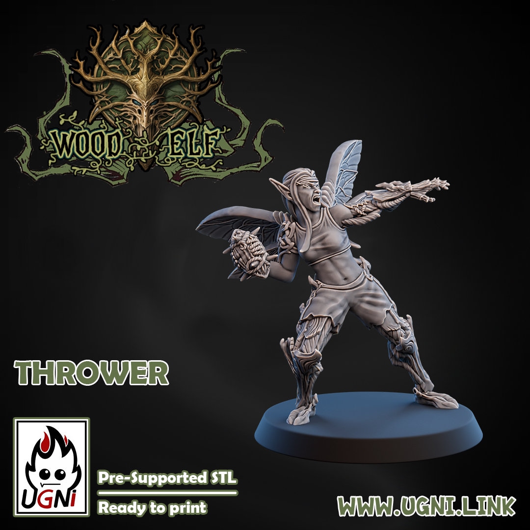 Elf Team Elf Thrower Different Versions -wood Elf Team -fantasy Football ...
