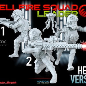 Hellf Squad Leader different versions - War Bear Studios | 3D Printed Miniatures | Tabletop Gaming