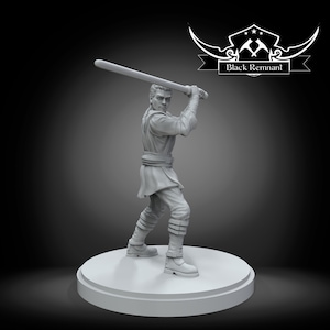 Aprendiz Ben Mystical - Remanescente Negro | Miniaturas impressas em 3D | Jogos de mesa