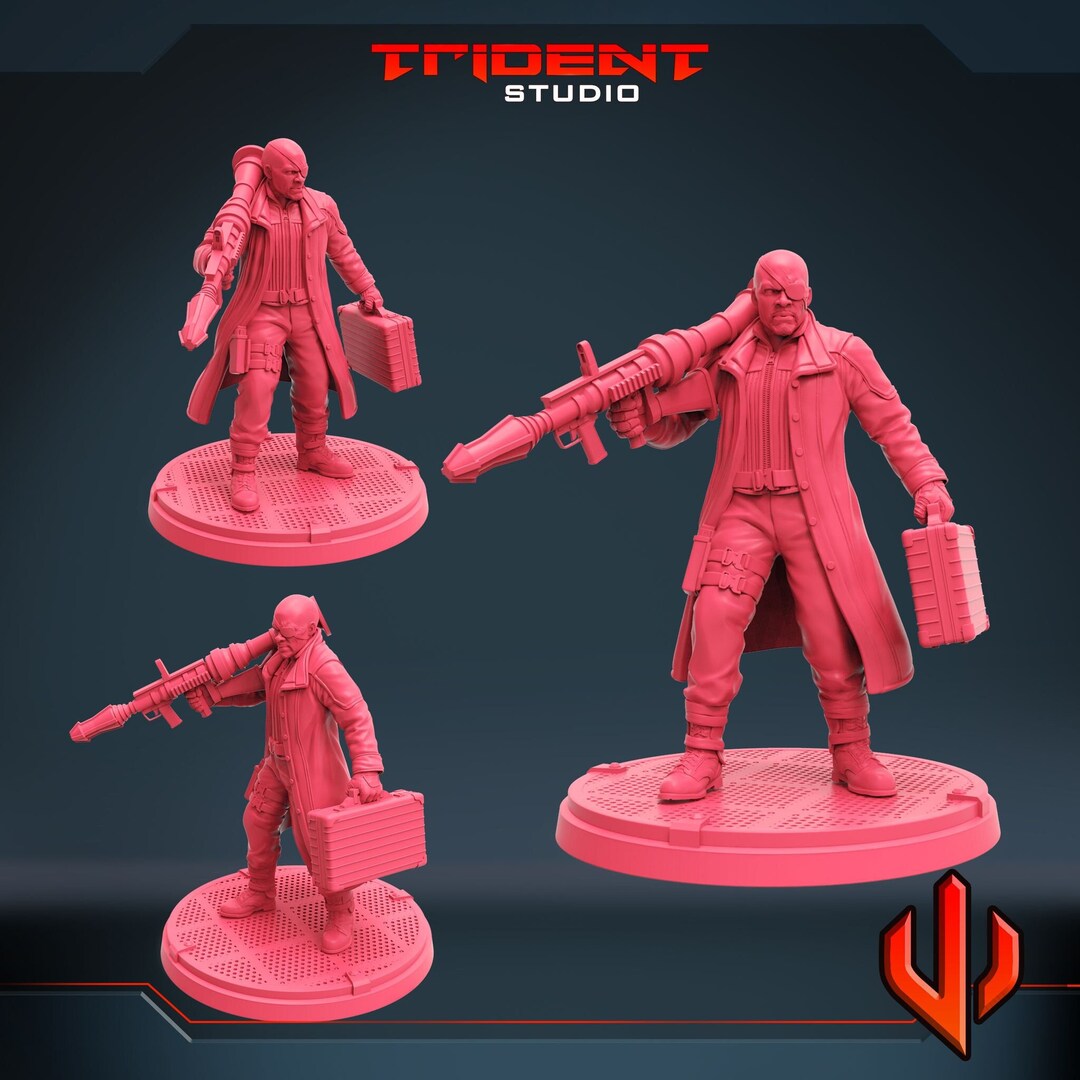 Agent Boss V1 or V2-40mm- Trident Studios - Hero - RPG - Etsy