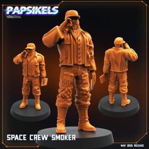 Space crew smoker-Scifi – 32mm – RPG