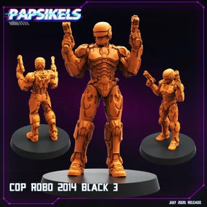 Cop Robo Black 3– Scifi - 32mm – RPG