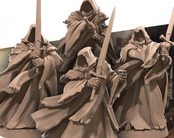 Dark Wraiths -Bite the Bullet -Fantasy D&D-3D Printed Miniatures-Tabletop Gaming