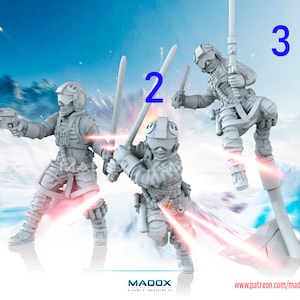 Pilot Farmboy hero different versions - War Bear Studios | 3D Printed Miniatures | Tabletop Gaming