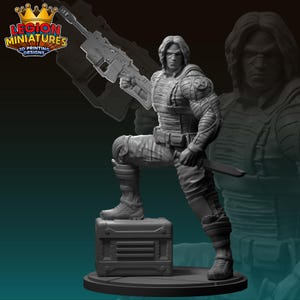 Soldier of ice - Fan art by Legion Miniatures - Hero - RPG