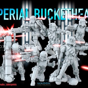 Imperial Bucketheads - War Bear Studios | 3D Printed Miniatures | Tabletop Gaming