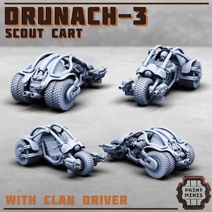 Drunach-3 Scout Cart – 28mm – RPG – SciFi-Cyberpunk – Dieselpunk - PM minis