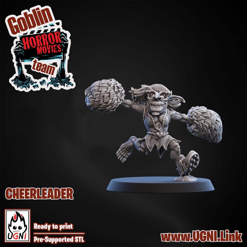 Cheerleader Different Versions goblin Horror Movie Team fantasy