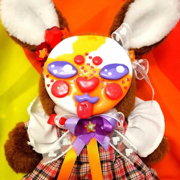 Clay Face Bunny Plush - Etsy