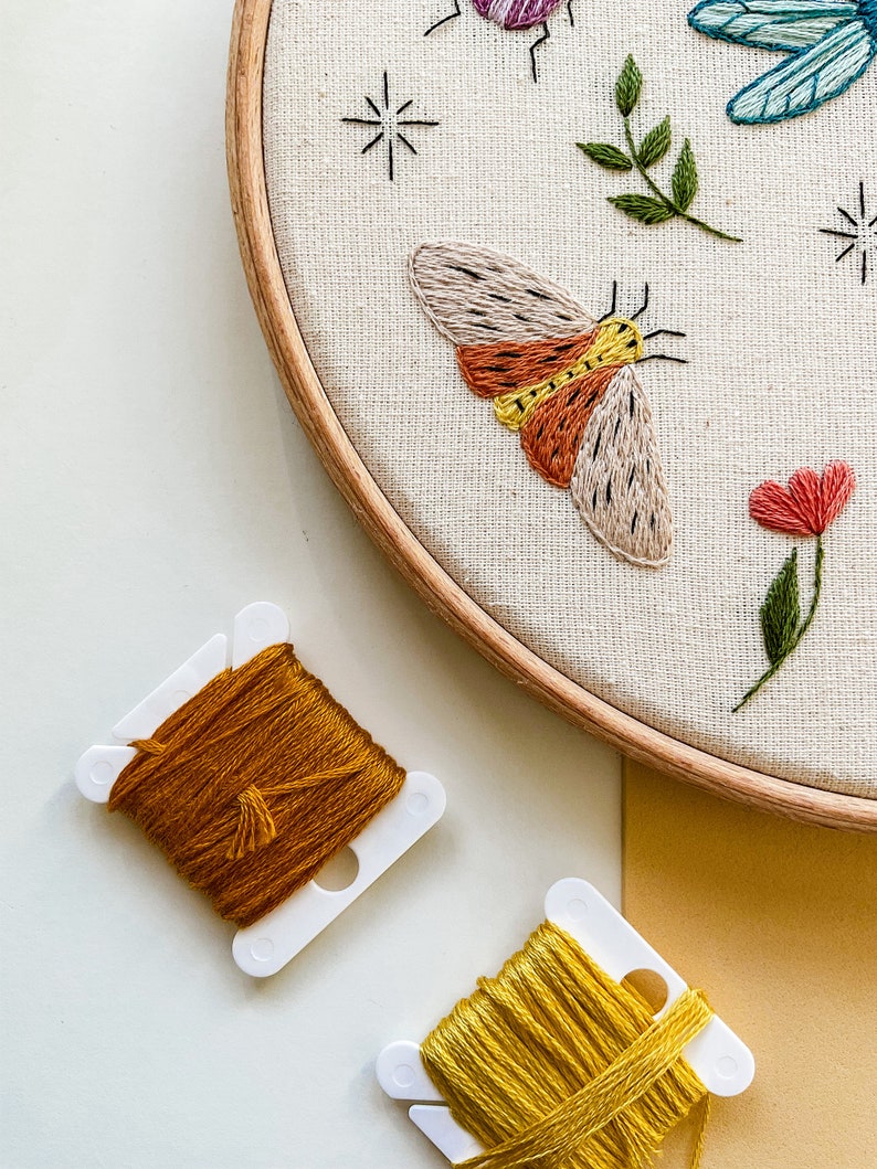 Insects Embroidery Pattern PDF • Nature Line Art, Beginner Friendly ...
