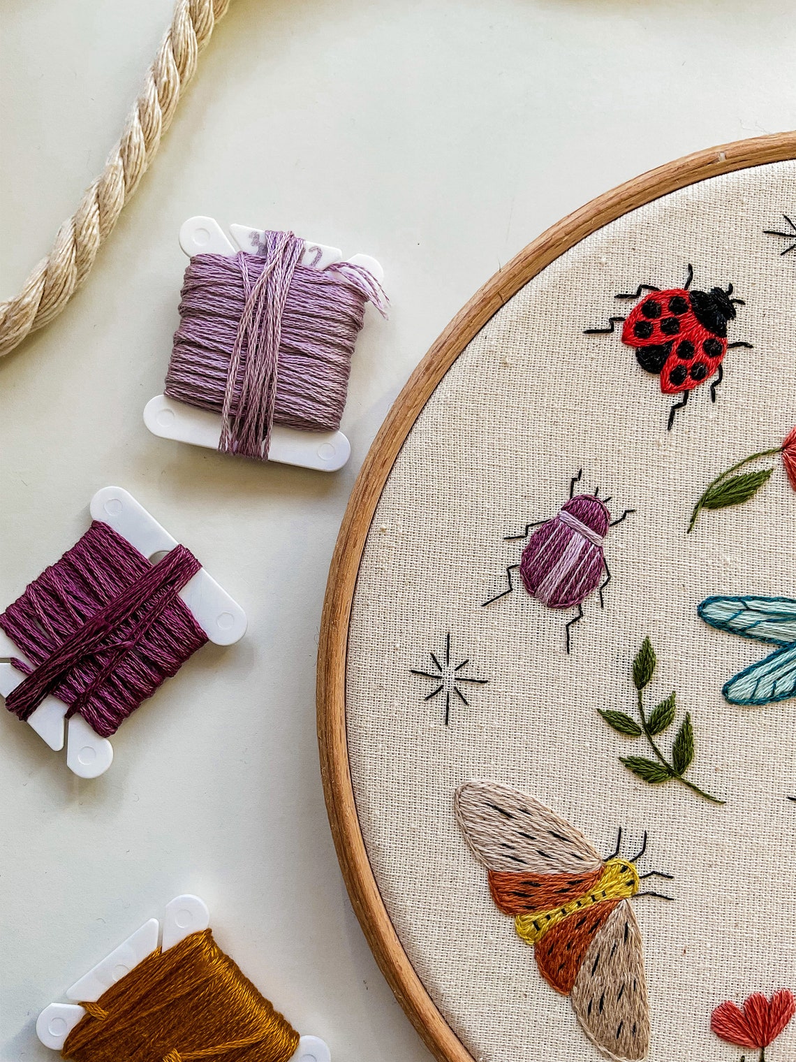 Insects Embroidery Pattern PDF • Nature Line Art, Beginner Friendly ...