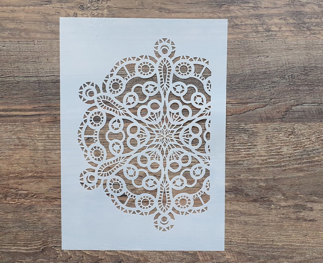 Runde PET-Kunststoff Schablone Zum Aushöhlen, 13x14 Cm (5.12x5.51 Zoll) – Für Textil, Wand, Scrapbooking & Kinderbasteln